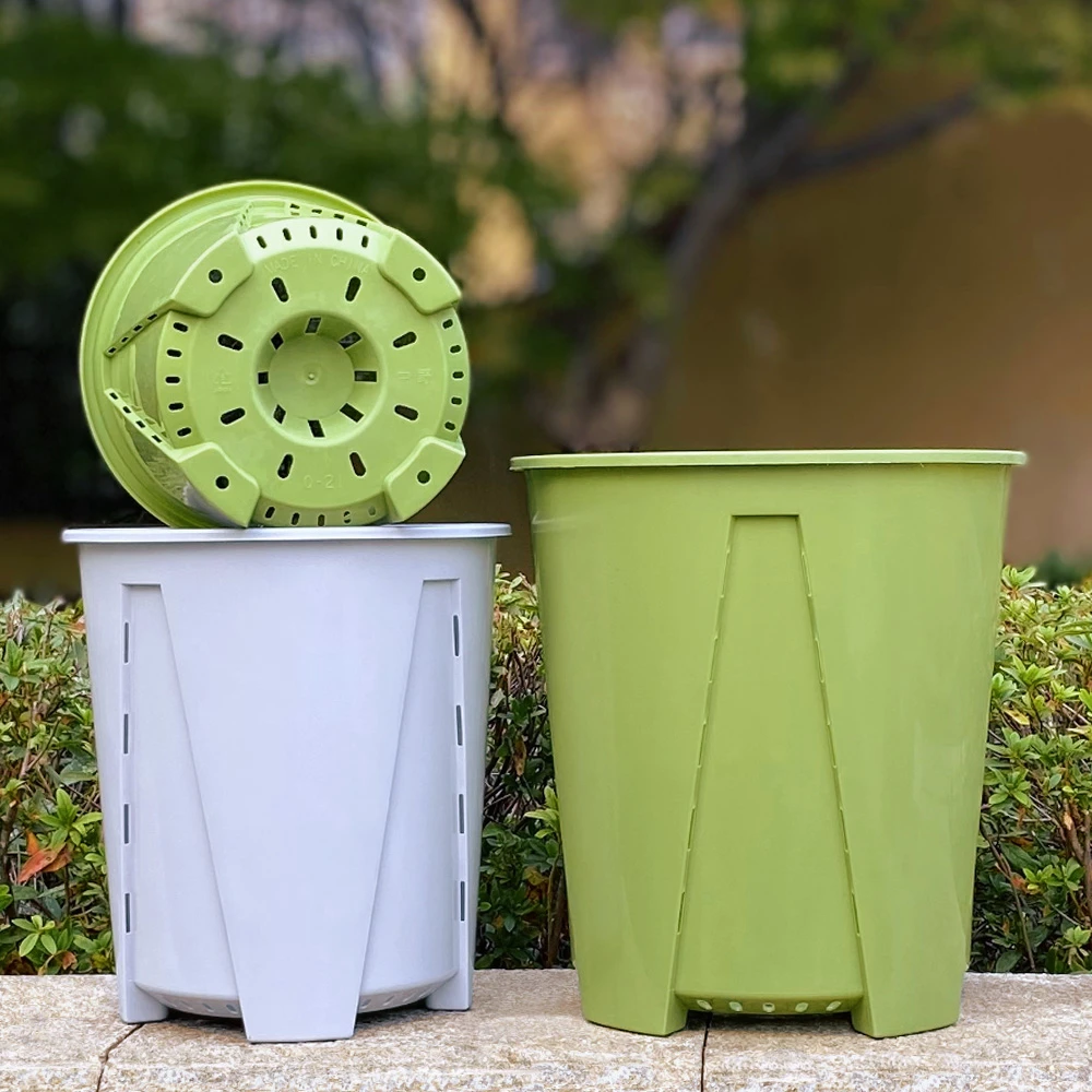 空气柱青山盆透气控根热植花盆龟背竹海芋花烛蔓绿绒君子兰花盆