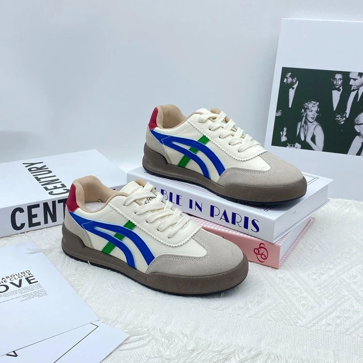 小众2025春夏新款爆款原创阿甘鞋小白鞋女款德训运动休闲板鞋百搭