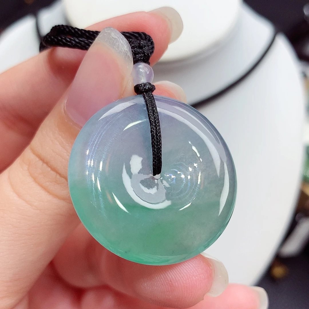 翡翠未镶嵌颈饰翡翠95，29.7/5.2