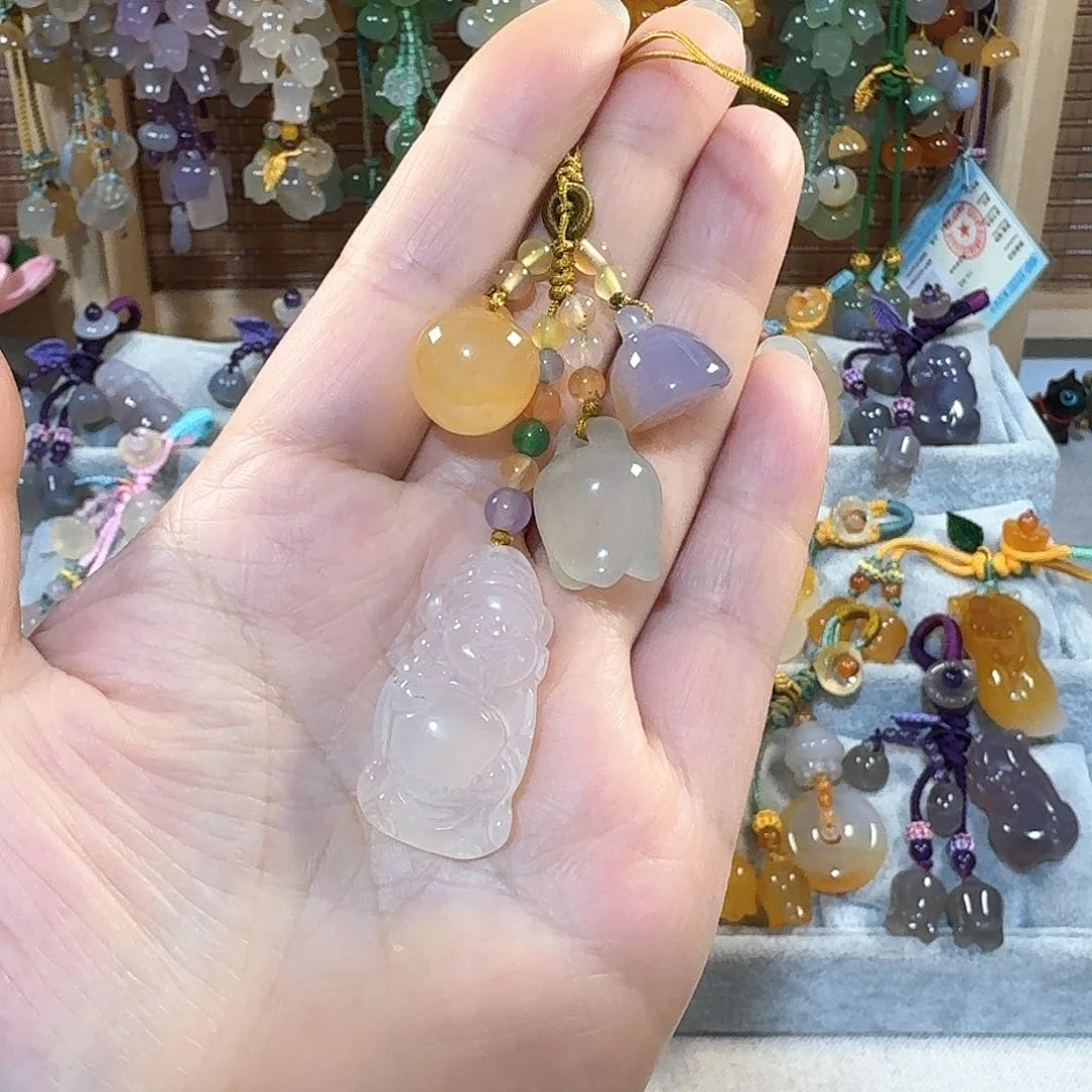 玛瑙/玉髓小吊坠挂件福利款未镶嵌