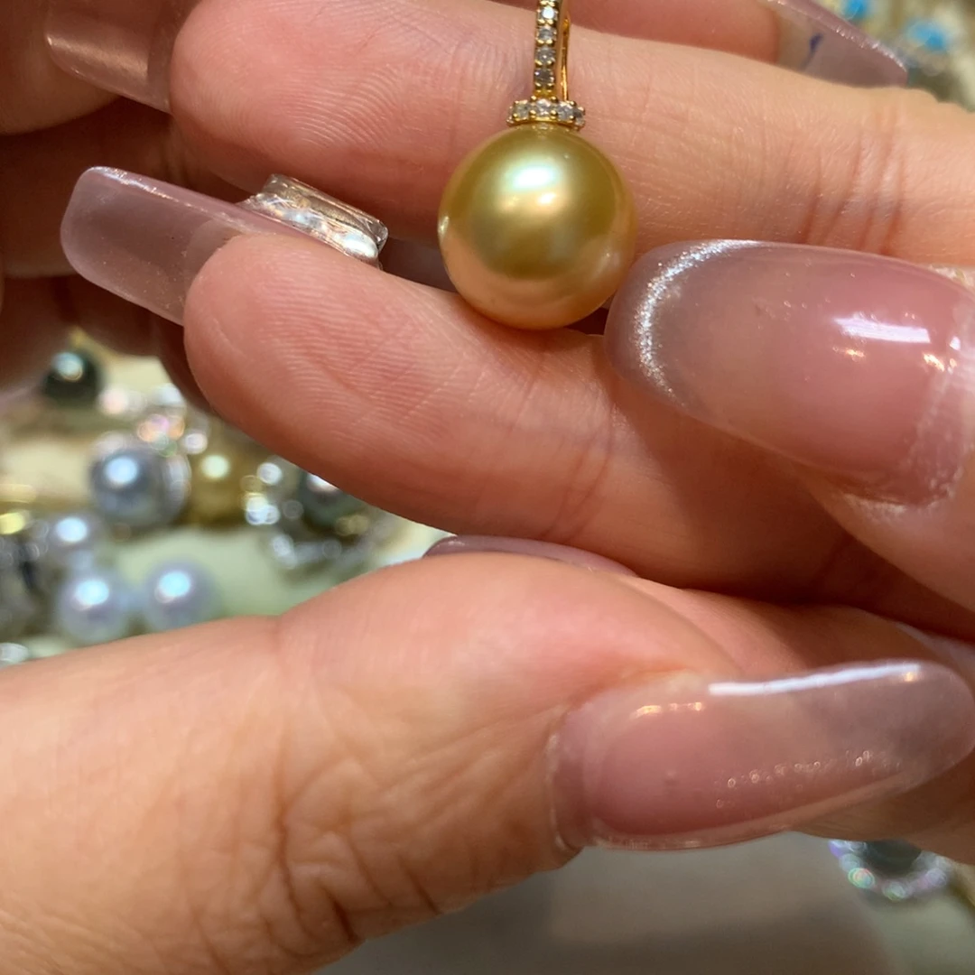 海水珍珠颈饰银S925镶嵌