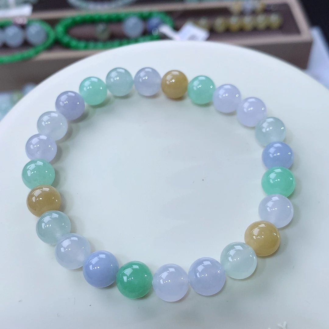 未镶嵌手串翡翠翡翠卡8