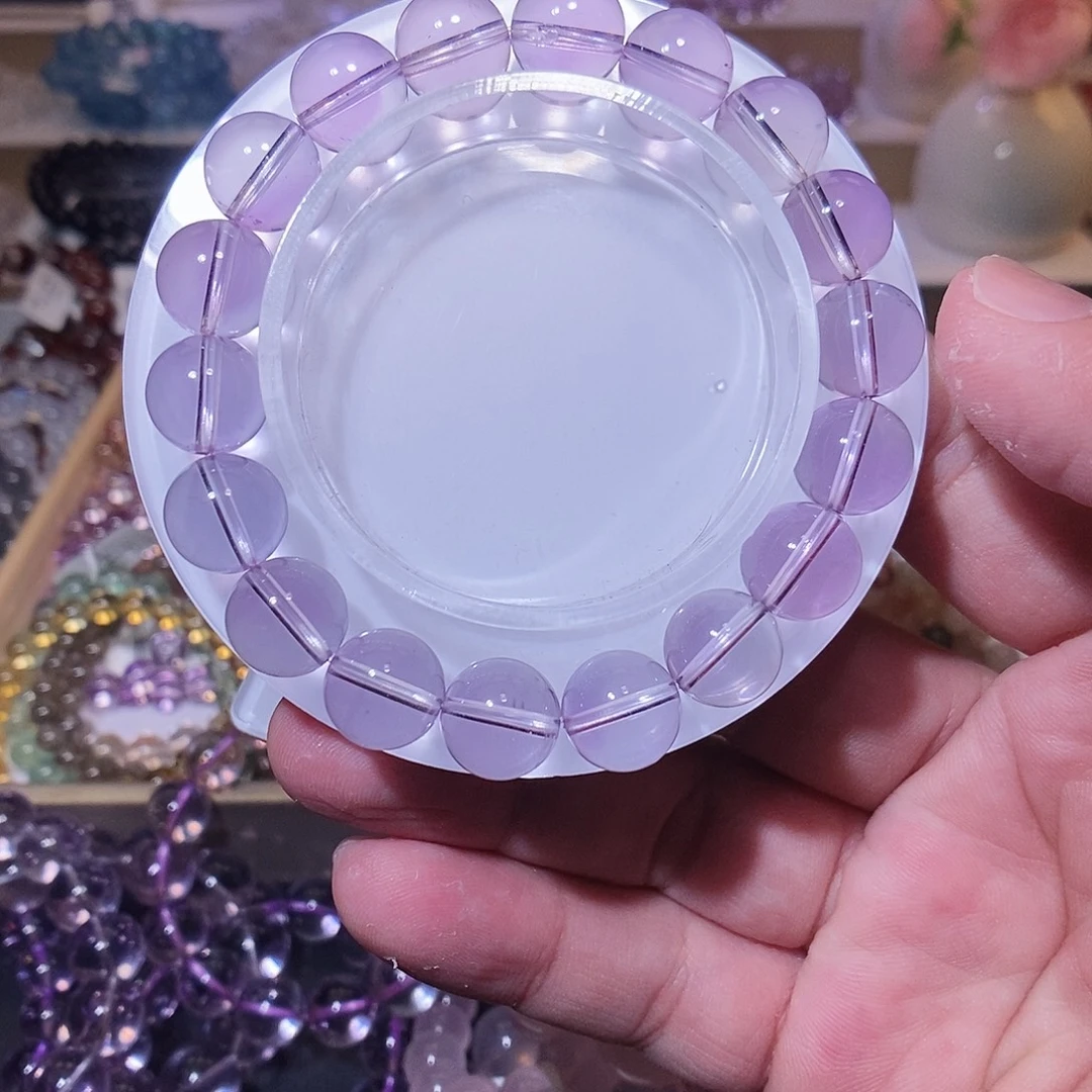 未镶嵌水晶手链玻紫11mm