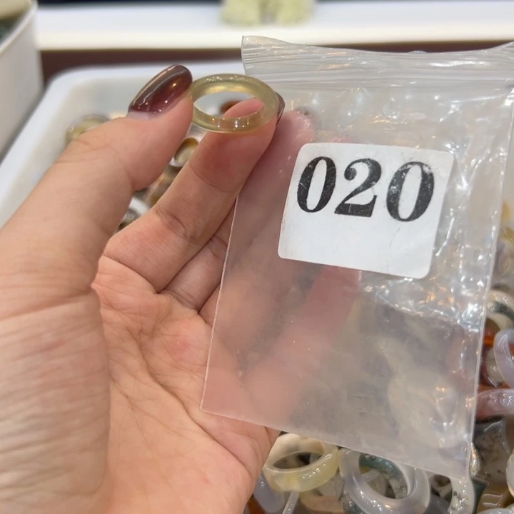 玛瑙/玉髓合金戒指20港15