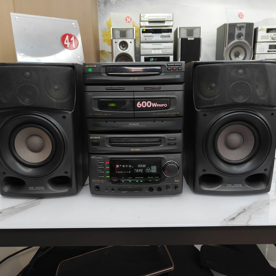 8新  爱华 桌面三碟CD组合音响