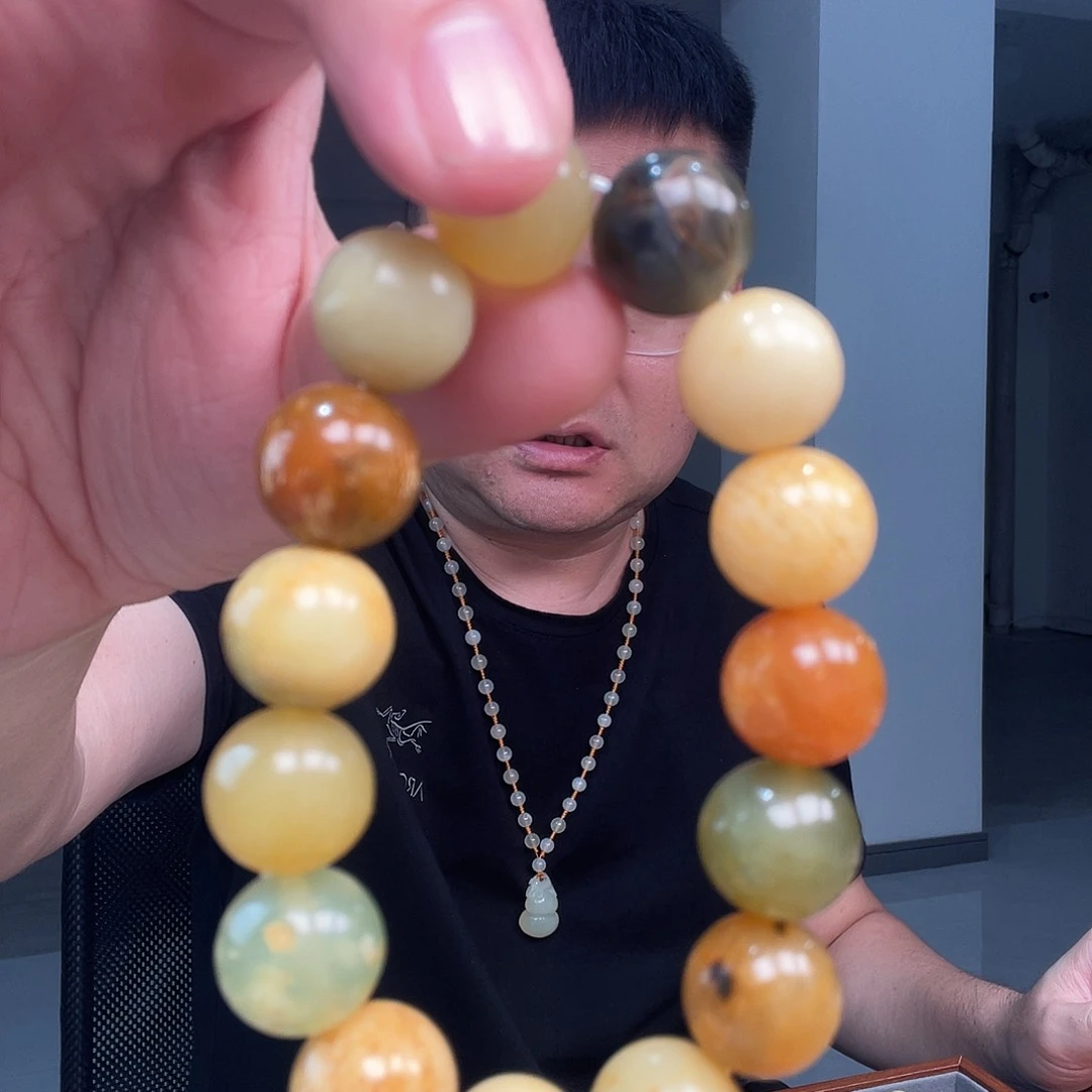 未镶嵌蛇纹石玉手链