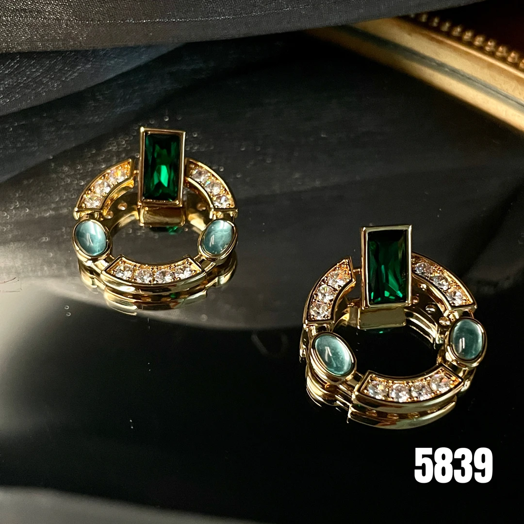 铜合金耳饰 设计师款耳饰~5839