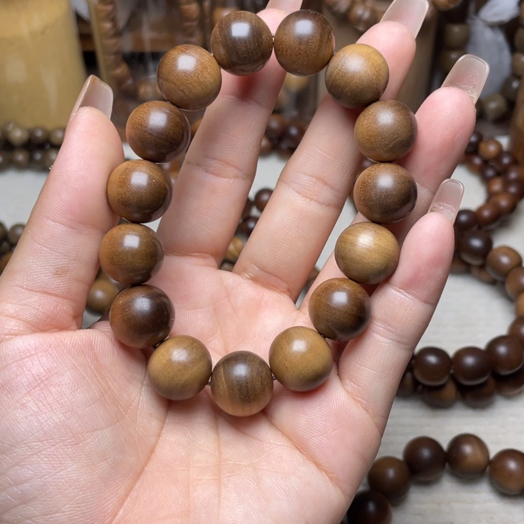 檀香木手串/手链印度老山檀香1.5不沉