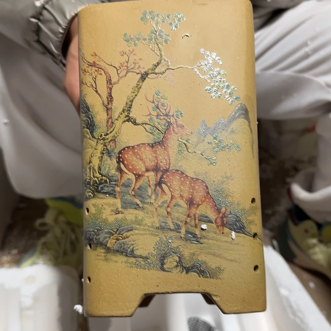 紫砂花盆口径14高度22