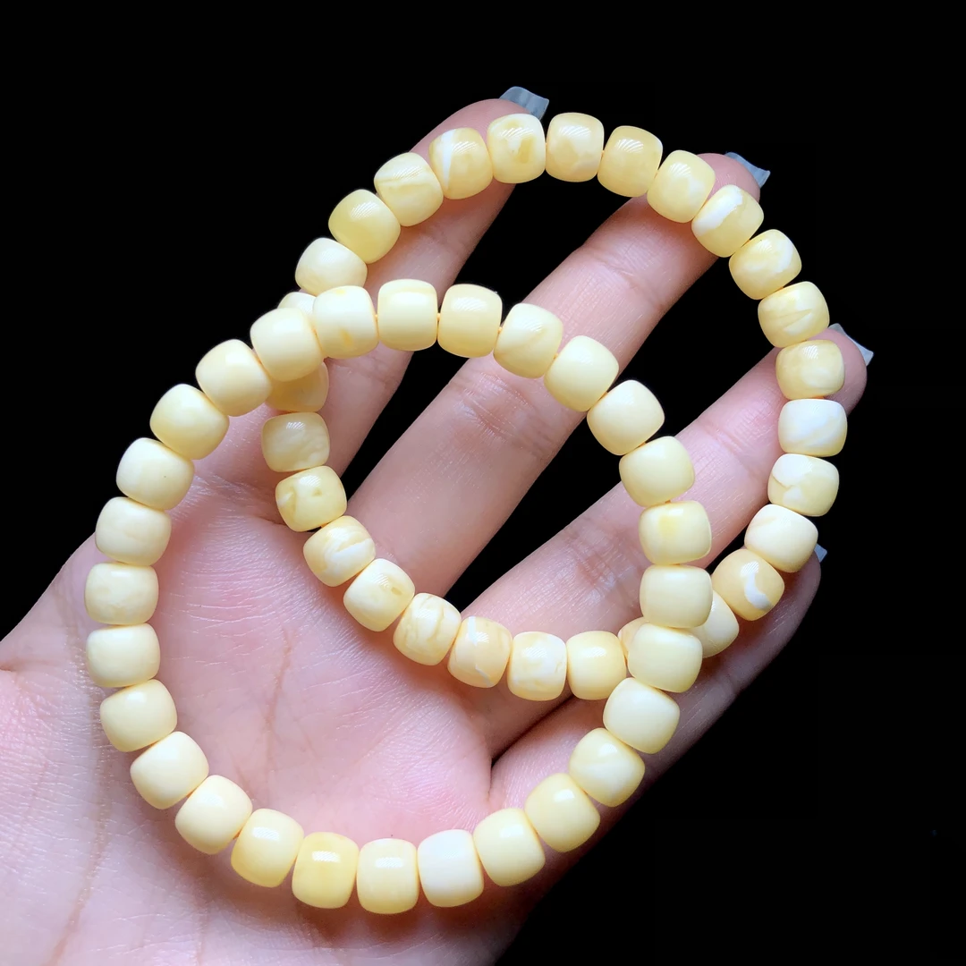 【云上叙】蜜蜡手串-多样性发其一-7×8mm-V14660-M(甄选)