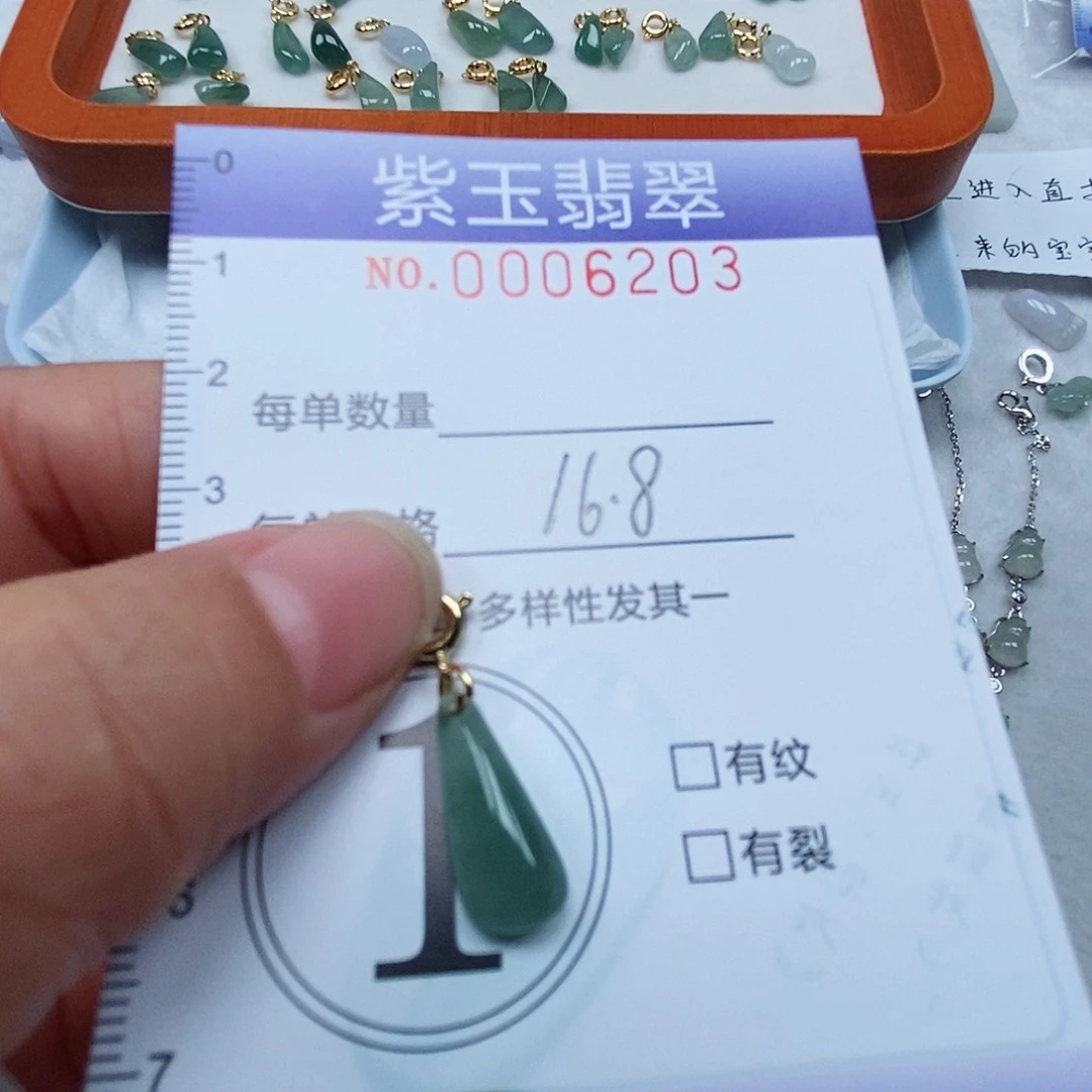 颈饰未镶嵌翡翠冰透随行