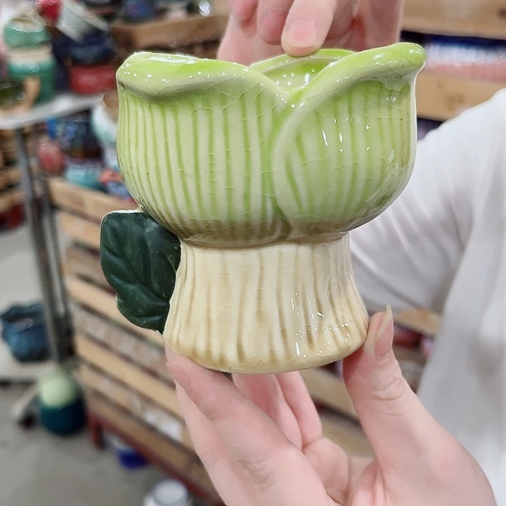 有孔.凑单10元陶瓷花盆发货！