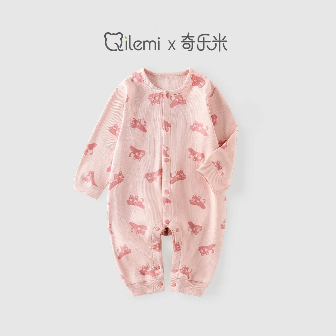 婴儿连体衣四季款外出公主风女宝爬服a类童装长袖哈衣新生儿衣服