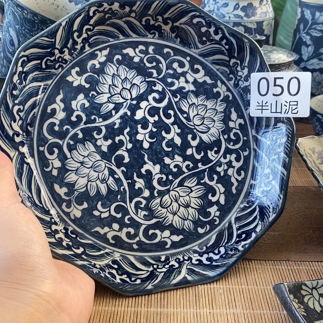 手工手绘青花高温陶瓷