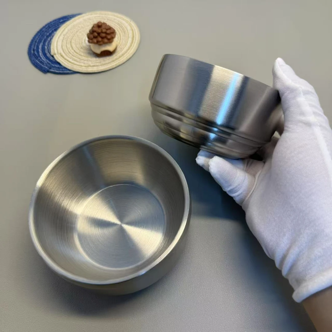 番薯厨房304不锈钢双层加厚饭碗家用防摔韩式加厚户外ins风日系