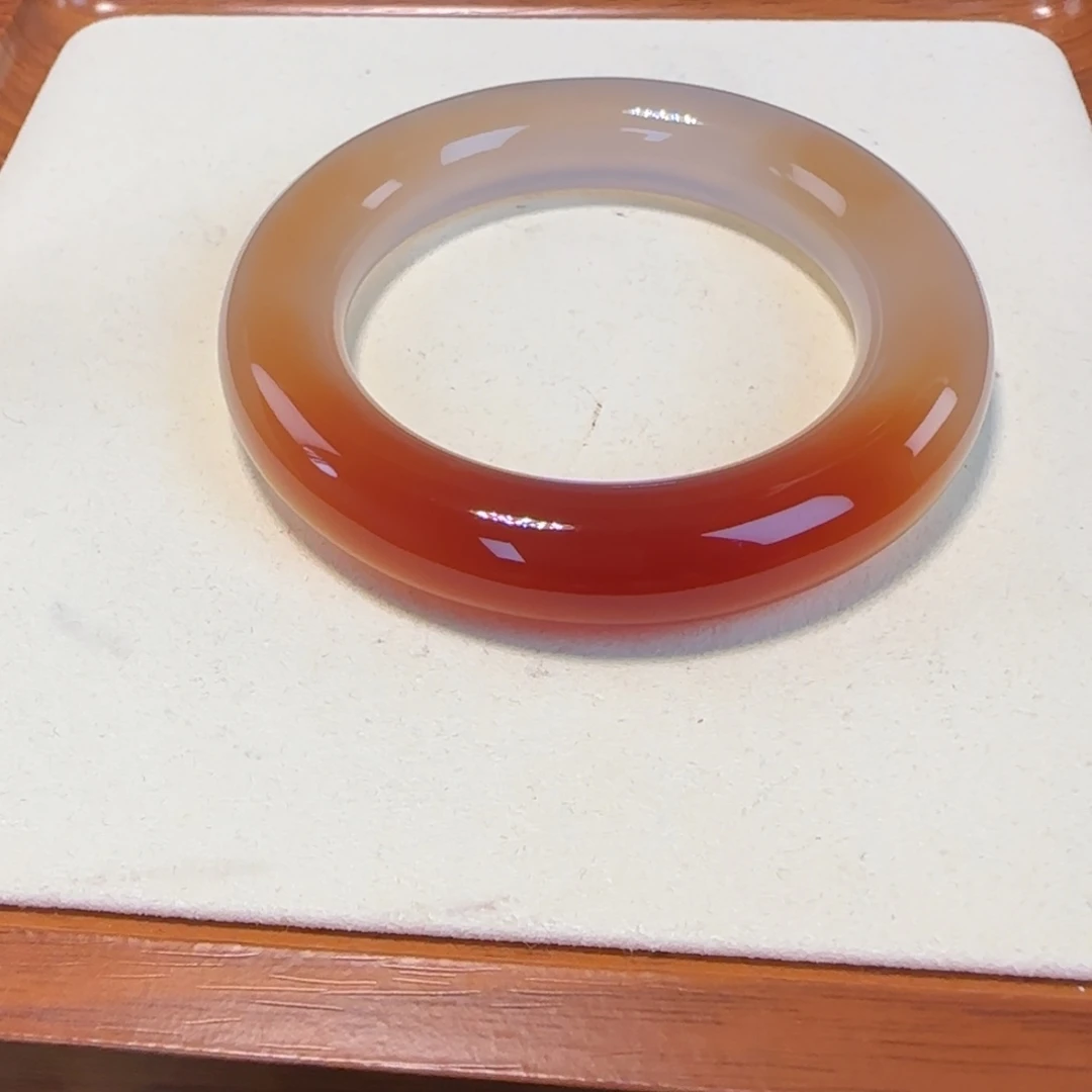 寒***影玛瑙/玉髓未镶嵌手镯