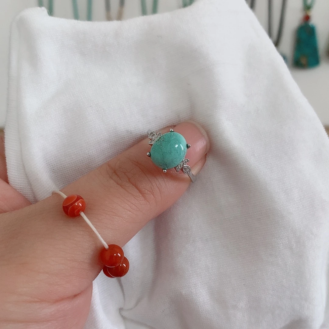 南红玛瑙银S925镶嵌珠宝奇石