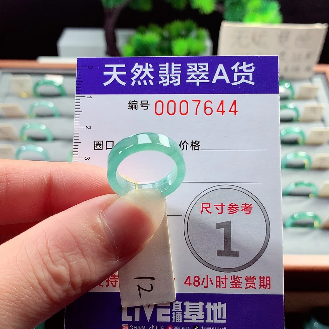 翡翠戒指未镶嵌12号