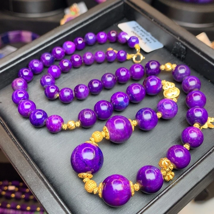 苏纪石（舒俱来）18K金镶嵌项链