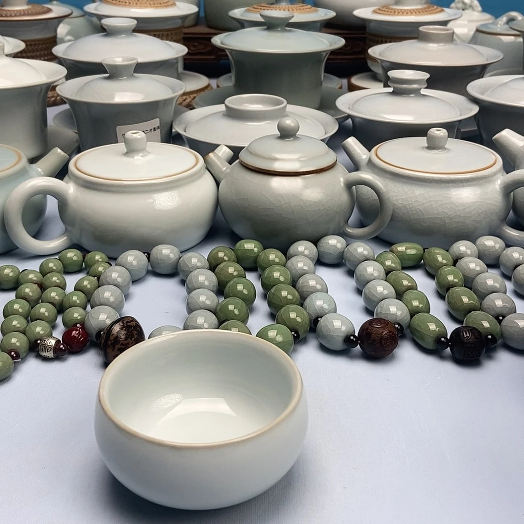 杯月白釉普洱杯原矿原釉原产地