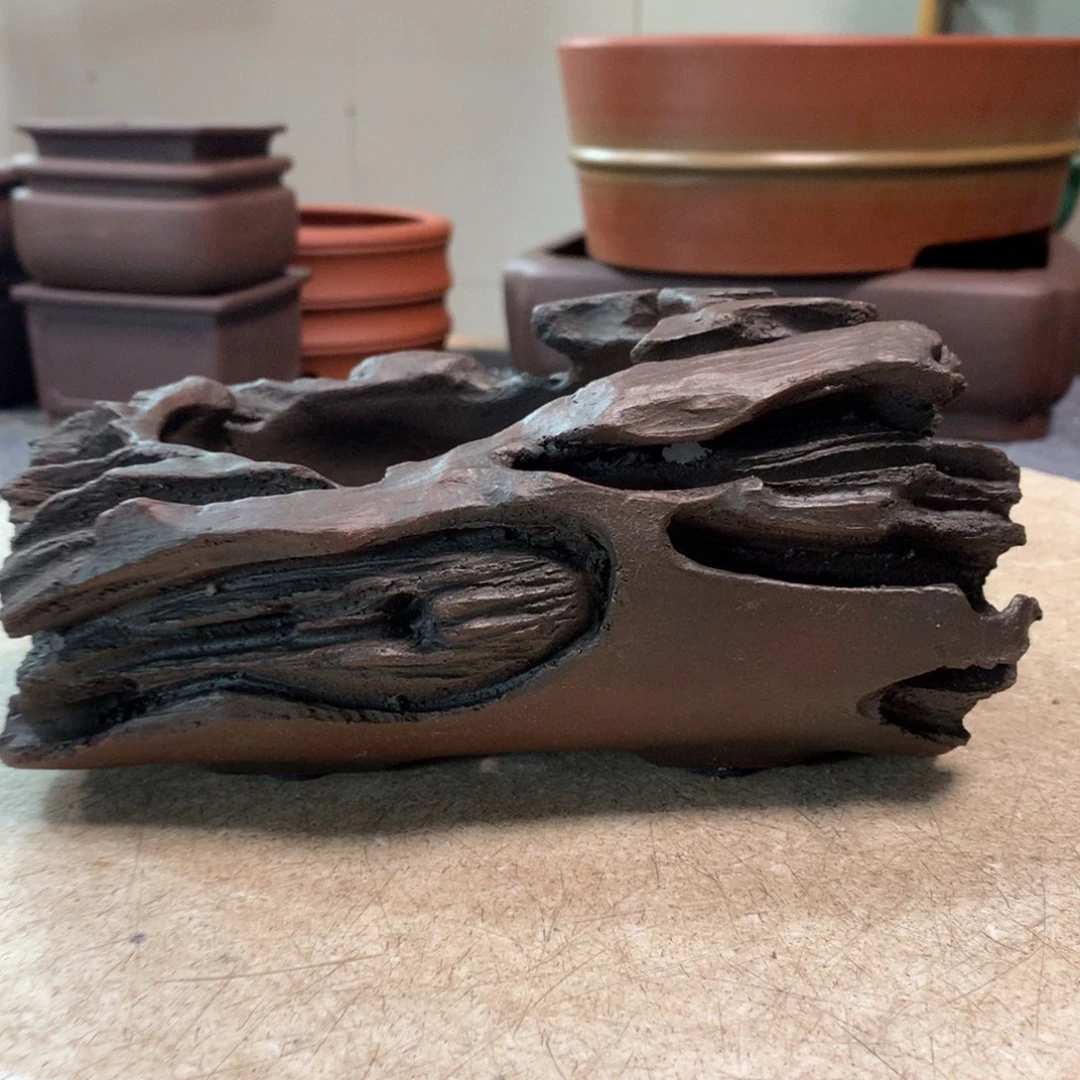 泡****子宜兴紫砂花盆孤品