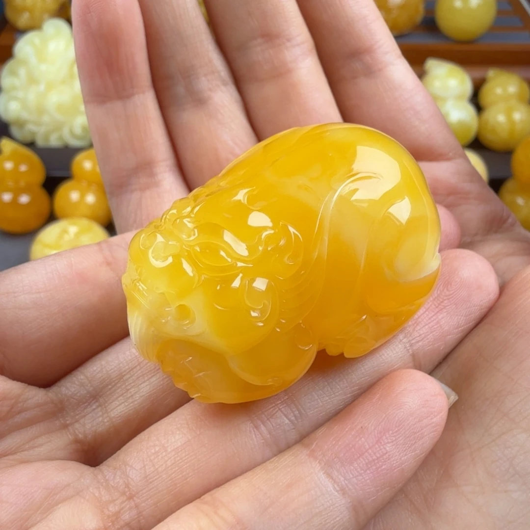 琥珀颈饰未镶嵌纯天然琥珀蜜蜡无优化