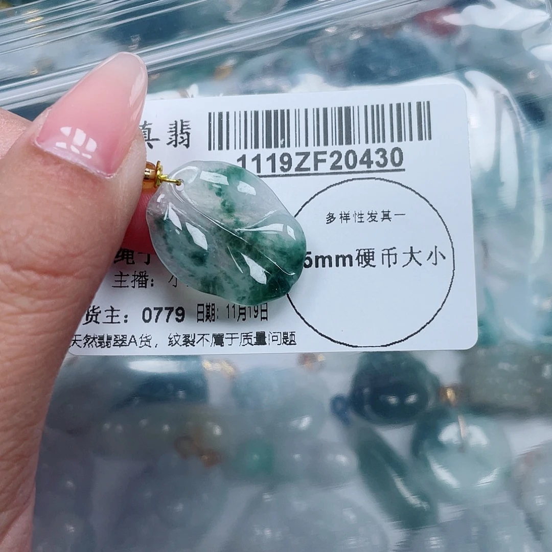 翡翠未镶嵌吊坠(不含链)