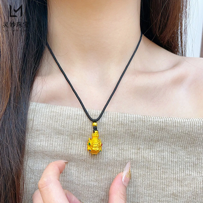 古法传承莲花三面佛头吊坠-默认