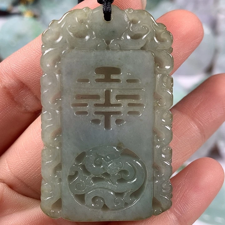 颈饰未镶嵌翡翠仿古龙行天下