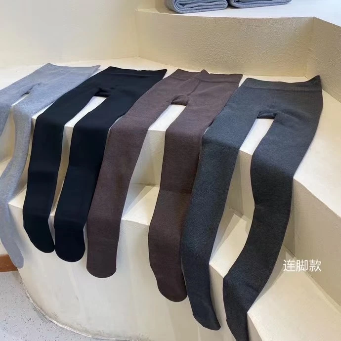 自发热羊脂袜加绒加厚高腰打底裤连裤袜1200+秋冬款显瘦出口品质