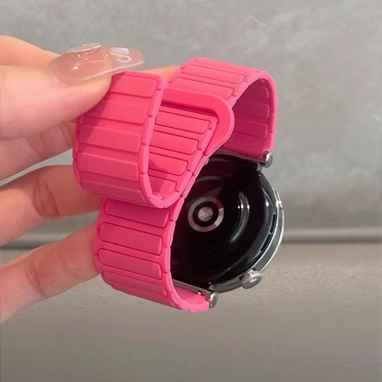 张婧怡同款华为GT5手表表带肤感液态硅胶磁吸表带适用华为Fit4女