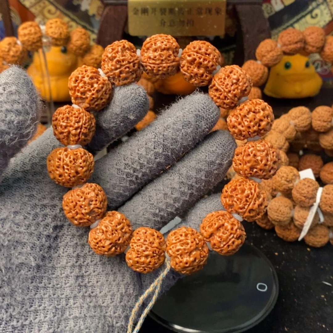 金刚菩提吊坠a*a红皮镂空原生态