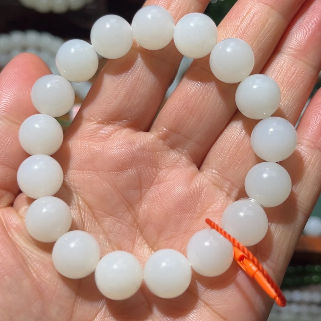 和田玉未镶嵌手链卡12新疆料