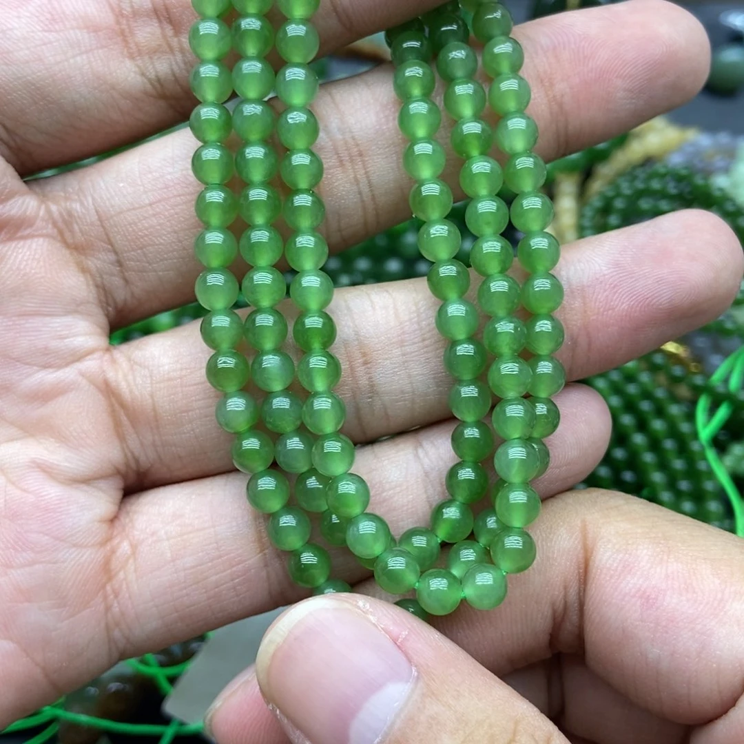 和田玉（碧玉）未镶嵌项链