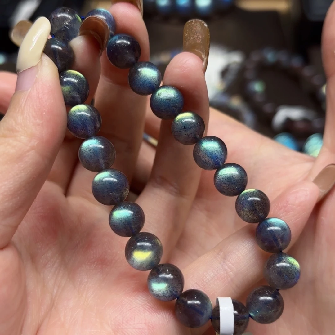 未镶嵌手链长石8.9mm左右