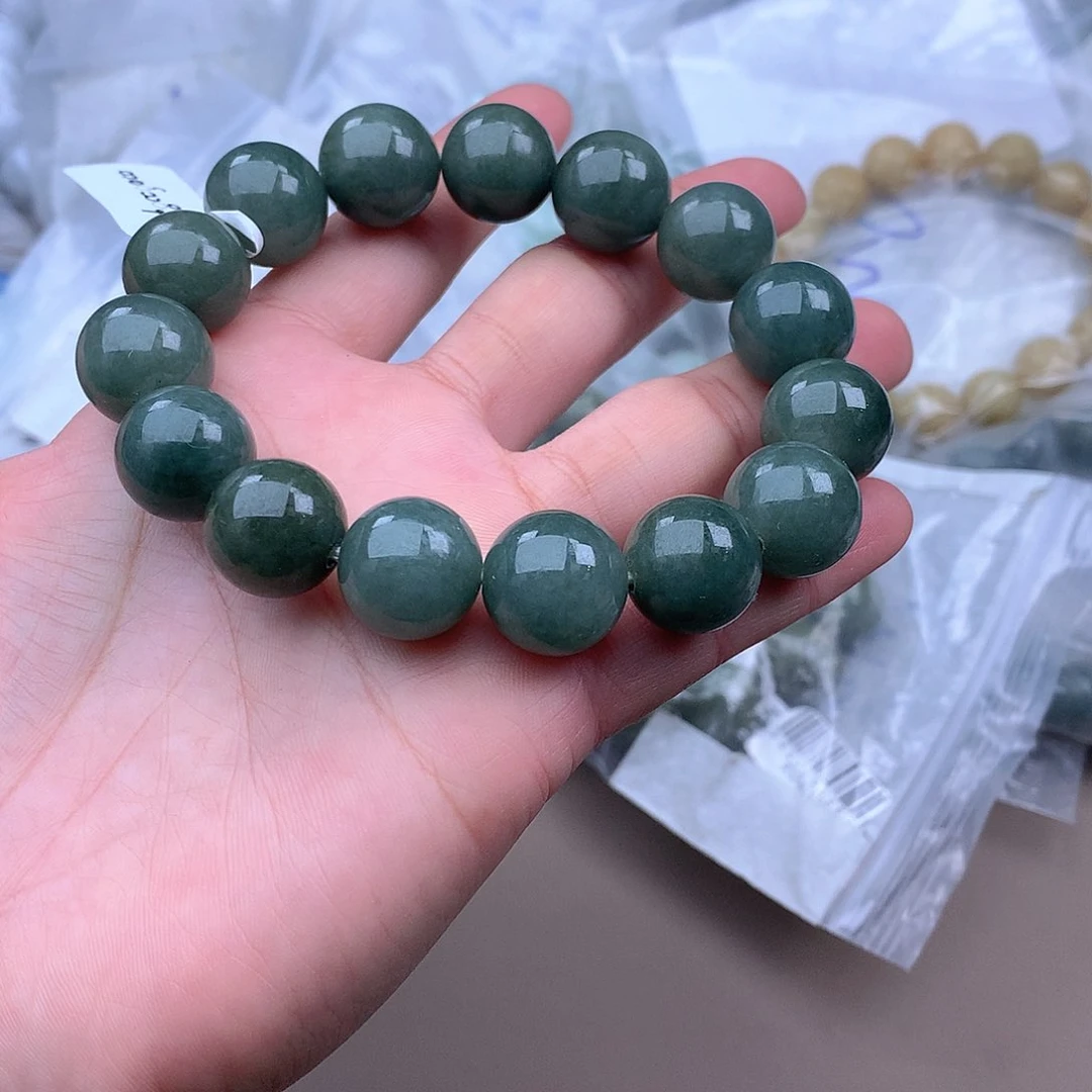 未镶嵌手串定制翡翠