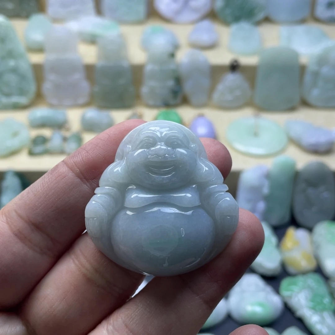 翡翠未镶嵌颈饰纯天然翡翠