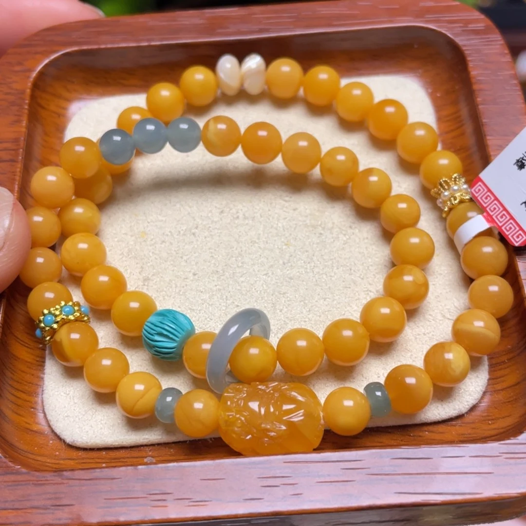 蜜蜡手链未镶嵌手串