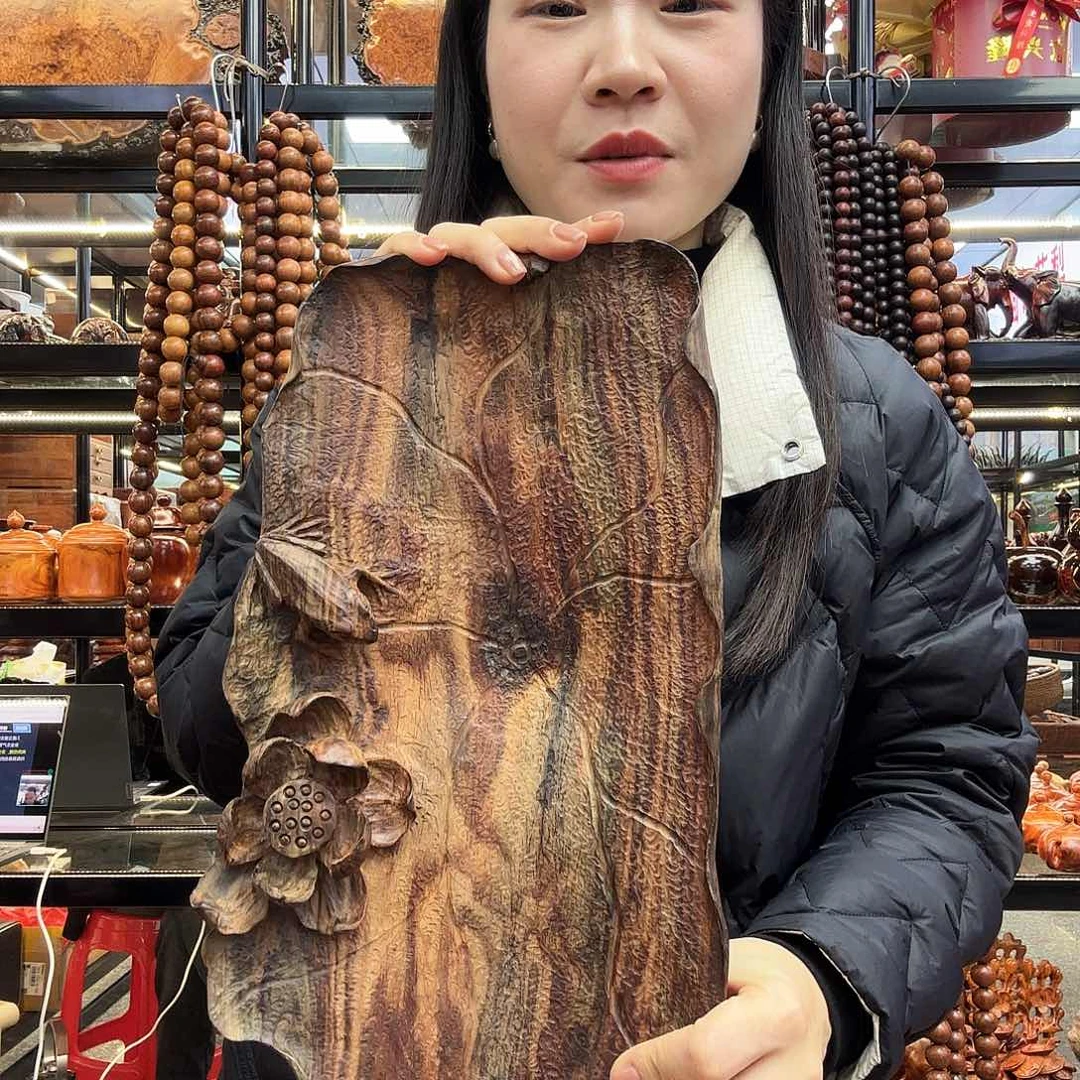 木用****2老挝大红酸枝精美果盘