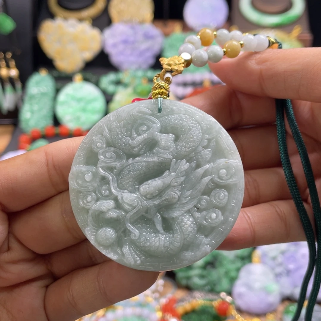 翡翠未镶嵌颈饰代编织