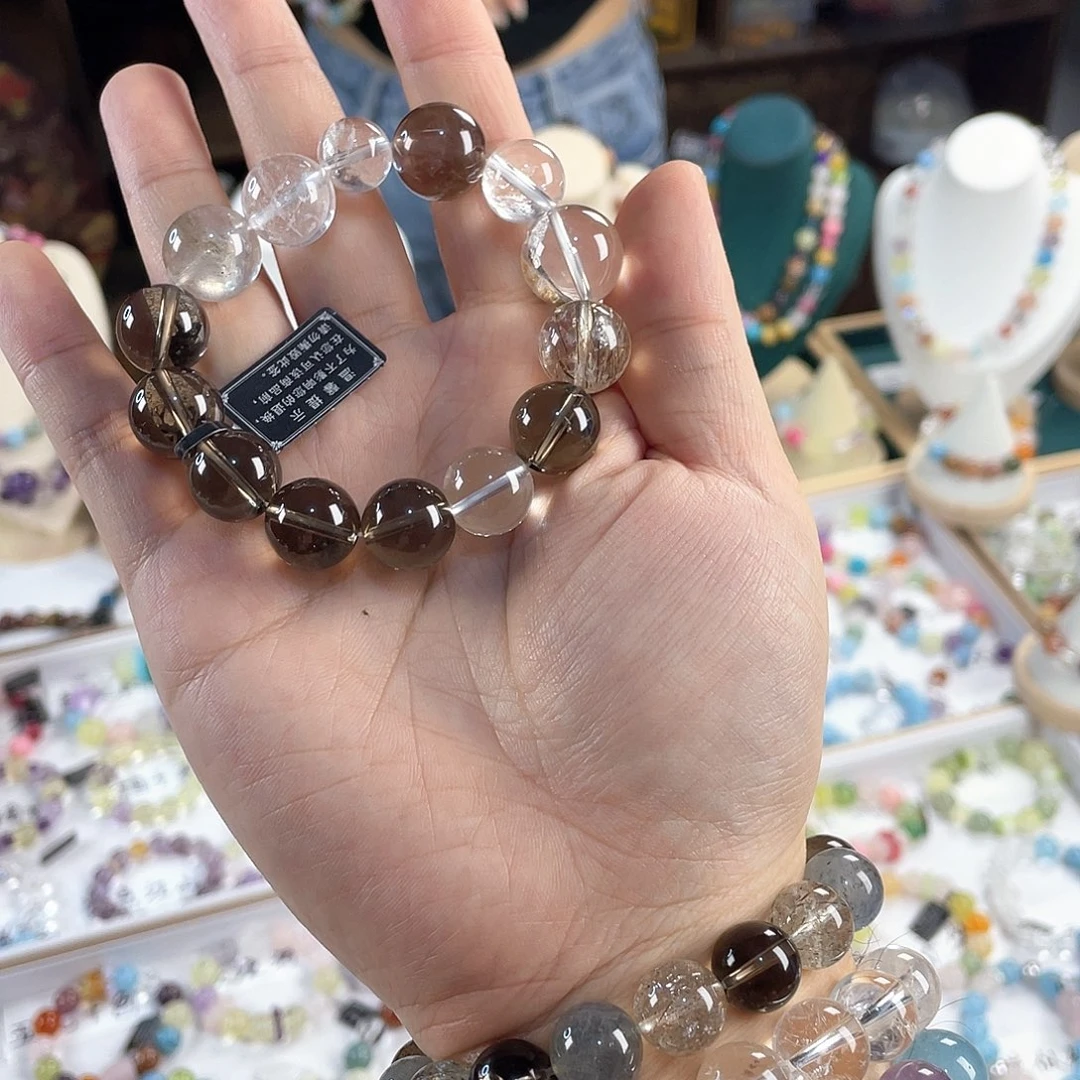 银S925镀金镶嵌手链水晶