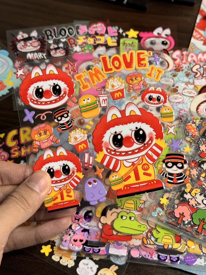 【3D】浮雕贴纸/转印贴纸～diy手机壳 美甲贴