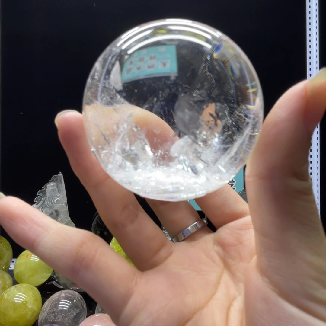未镶嵌珠宝半成品水晶hh白水晶h1268