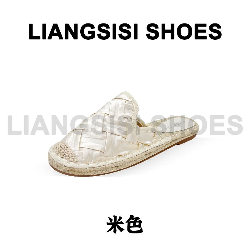 梁思思SHOES2025时尚百搭简平底舒适约包头拖-115-1