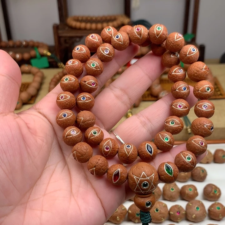 凤眼菩提吊坠双圈