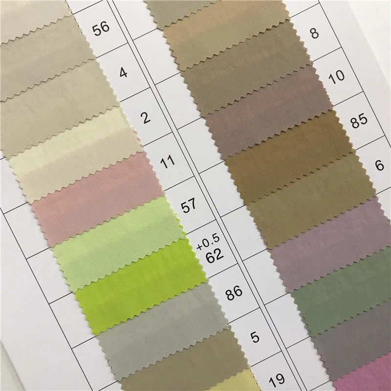 竹节塔丝隆防水抗静电梭织面料142个颜色现货时尚户外面料813194