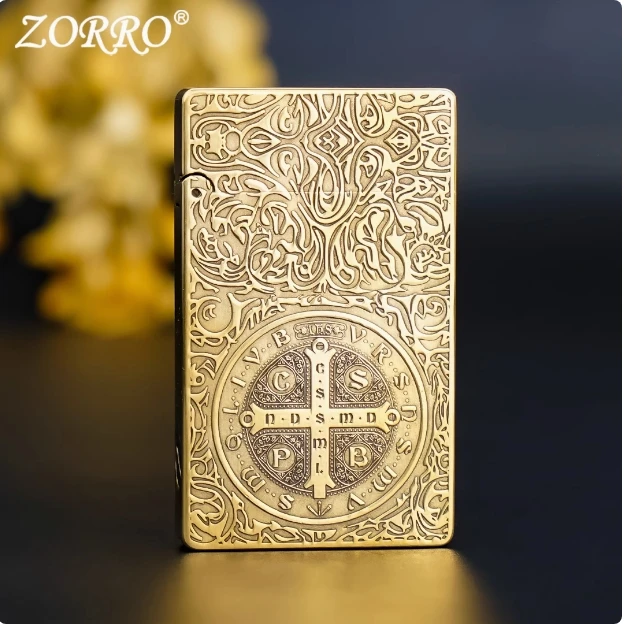 ZORRO799朗声康斯坦丁/财色双收/大叶唐草/原铜光板 打火机