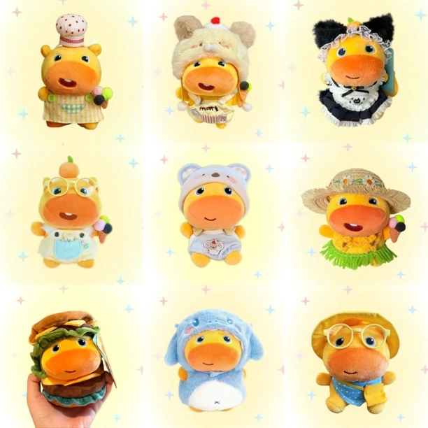 【水豚豚噜噜娃衣】小蜜蜂水豚噜噜10cm娃衣棉花娃娃可爱玩偶衣服