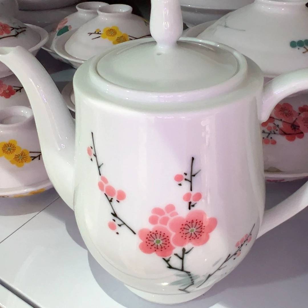 滑石子翠竹红梅石榴壶二级品