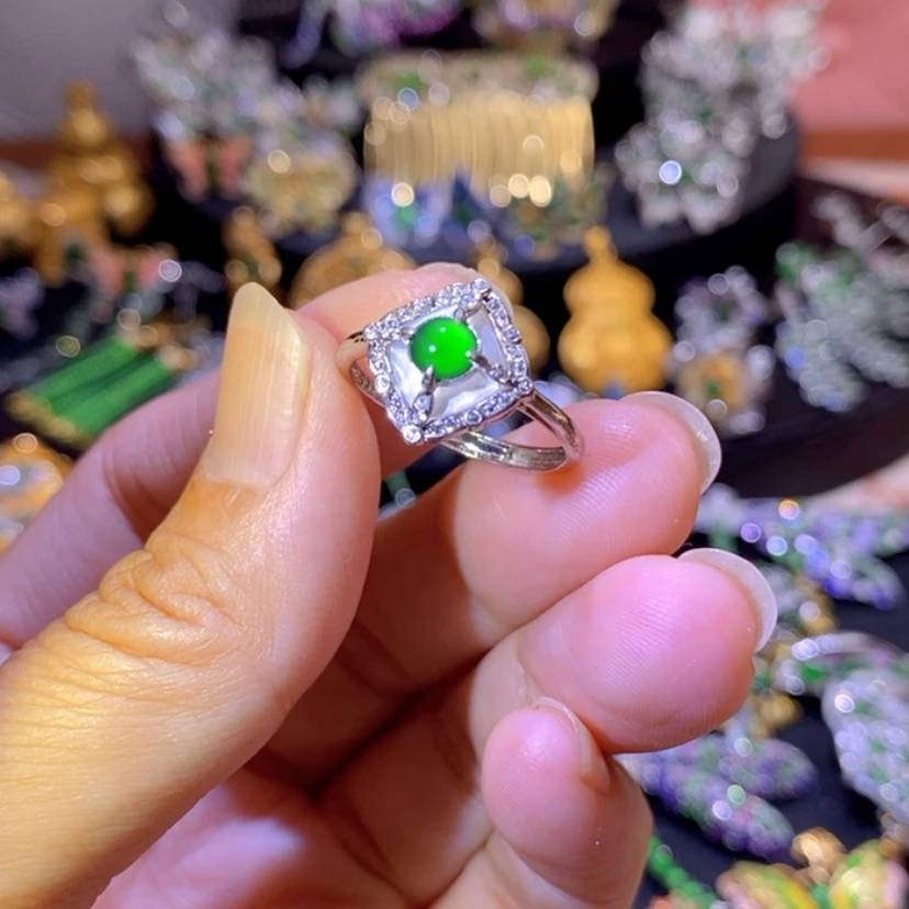 【闪购商品】翡翠挂件银S925镶嵌